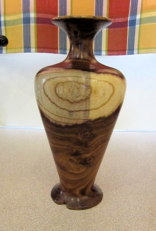 Laburnum vase by Pat Hughes